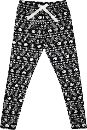Vista 7 de Disney The Nightmare Before Christmas Pijamas para mujer Skellington, camiseta y pantalones, ropa de dormir para damas