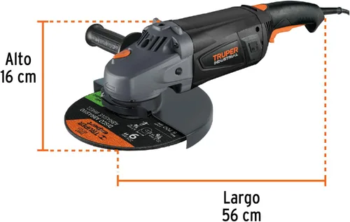Vista 3 de TRUPER ESMA-9N2 Amoladora angular 9, industrial, 2300 W