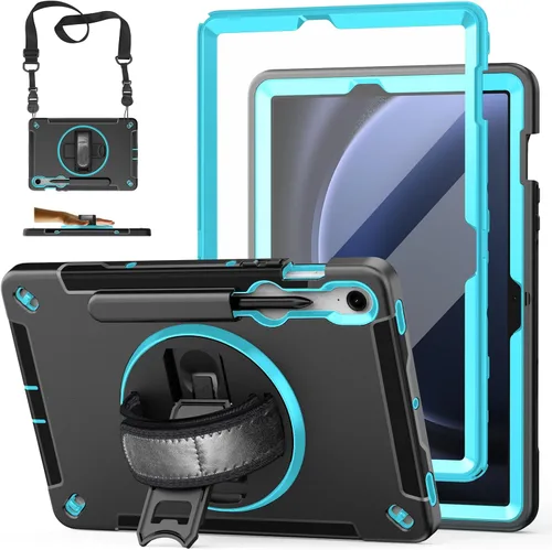 Vista 26 de Funda para Galaxy Tab S6 Lite de 10.4 pulgadas 2024/2022/2020: funda de TPU de grado militar a prueba de golpes con protector de pantalla - soporte