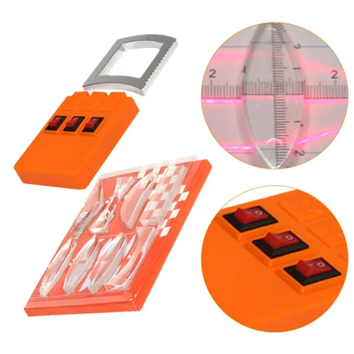 Vista 7 de Multifunction Optical Experiment Kit Convex Lens Triangular Prism and Light Source Physics Refraction and Reflection Demonstration Tool for
