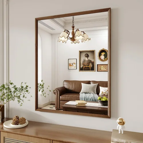 Vista 75 de WEER - Espejo de baño con luces LED, 50x70cm, espejo de tocador montado en la pared, 3 colores regulables, almohadilla antiempañante retroiluminada