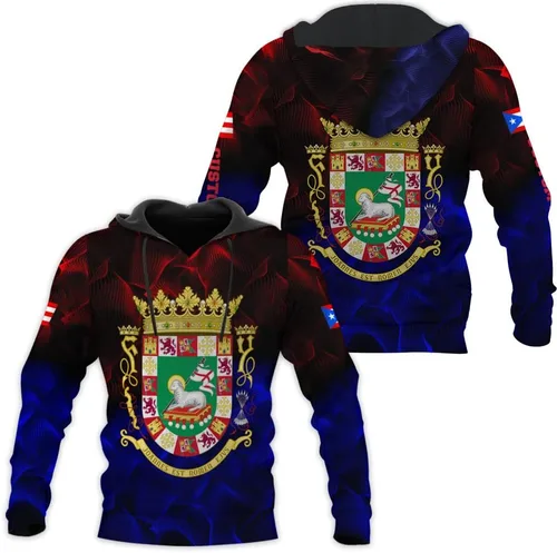 Vista 3 de Camiseta personalizada con nombre de Puerto Rico 3D, camiseta personalizada de Puerto Rico para hombres y mujeres, camiseta de la bandera de Puerto