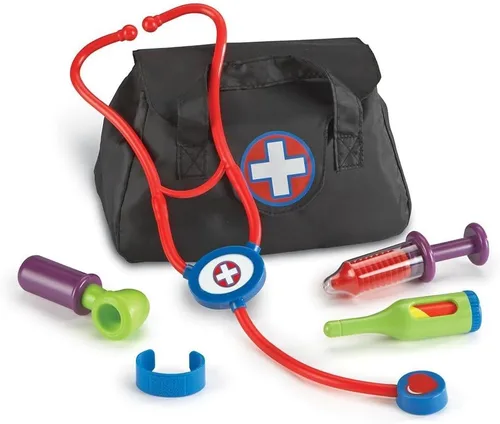 Vista 3 de Learning Resources New Sprouts Cure It Doctor Kit para niños, juego de simulación, juego de médico, 6 piezas, a partir de 2 años