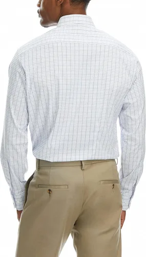Vista 4 de HAGGAR Men's Premium Performance Dress Check Shirt