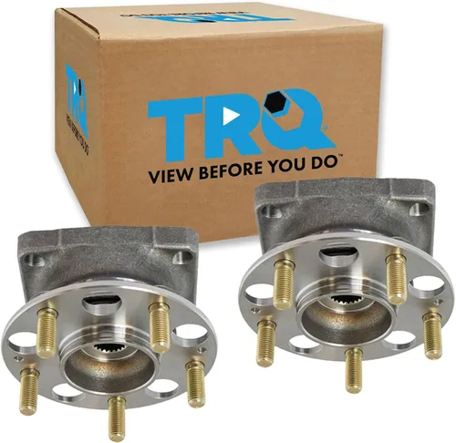 Vista 45 de Conjunto de rodamiento de rueda delantera de 2 piezas y buje TRQ Compatible con Pontiac Solstice 2006-2009 Saturn Sky 2007-2010