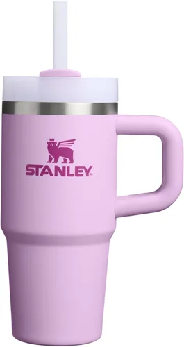 Vista 113 de STANLEY Quencher H2.0 Vaso Térmico con asa y pajilla, 64 onzas, tapa Flowstate de 3 posiciones, gran capacidad para viajes y deportes, vaso de acero
