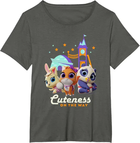 Vista 58 de Disney Camiseta Junior T.O.T.S. Cuteness On the Way Negro