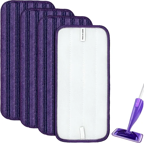 Vista 9 de Almohadillas catiónicas actualizadas e innovadoras para Swiffer Wet Jet y la mayoría de trapeadores de velcro de 10, 11 y 12 pulgadas, reemplazo