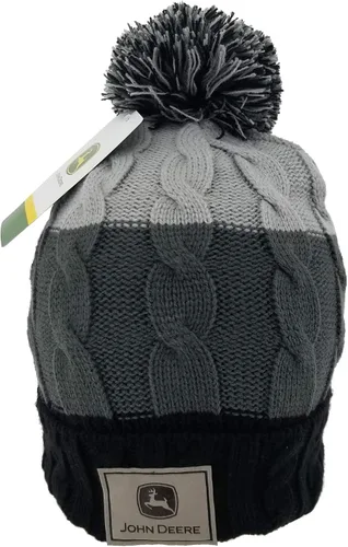 Vista 3 de John Deere Gorro a rayas para mujer - LP76085, Gris