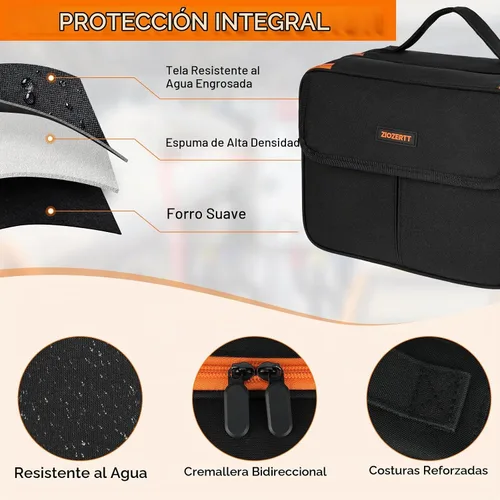 Vista 3 de Estuche de transporte compatible con Klein Tools ET310 buscador de disyuntores de CA, toma GFCI y kit de prueba eléctrica, kit de herramientas