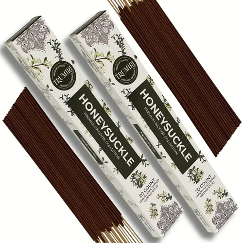Vista 63 de Varillas de incienso ámbar – Total 40 varillas de incienso – Paquete doble de 20 Insense – Inciensos – Inscents – Ingredientes naturales no tóxicos