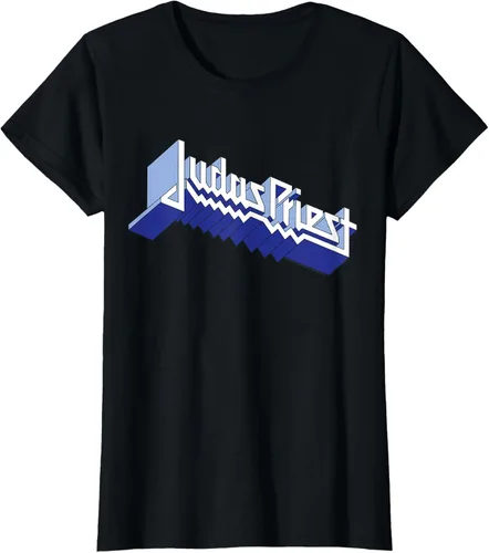 Vista 38 de Judas Priest - Camiseta con logotipo de Defender, Negro