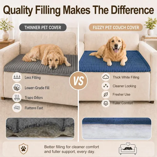 Vista 22 de decorUhome Funda de sofá para perros, funda antideslizante y mullida para sofá, para asiento, respaldo y reposabrazos, protector de sofá suave