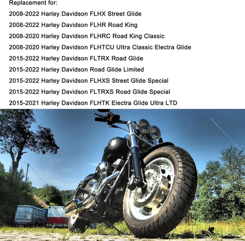 Vista 5 de Pastillas de freno sintético delanteras y traseras de repuesto para HARLEY Road Glide 2008-2022/Street Glide 2008-2022/Road King 2008-2022/Ultra