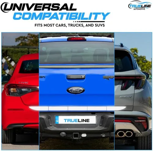 Vista 6 de TRUE LINE Automotive Adhesivo reflectante para maletero trasero, adhesivo de advertencia trasero de parachoques, marcadores de seguridad para moldura