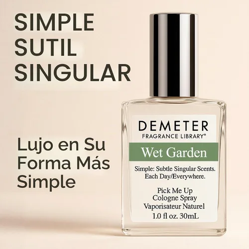 Vista 2 de DEMETER Colonia en aerosol de perfume natural para mujeres, jardín húmedo