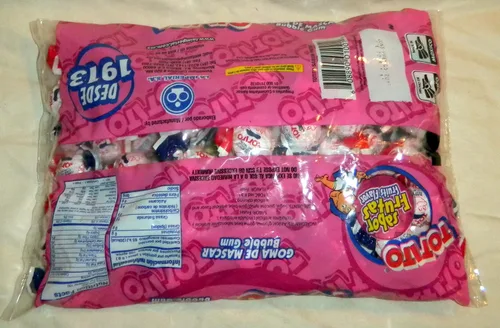 Vista 3 de Totito Sabor Frutas - Goma De Mascar - Goma De Mascar Bubble Gum 100 Pcs Net. Peso 22.5oz