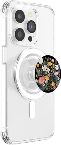 Vista 3 de Ramo de flores silvestres Boho Floral Hojas Acuarela Flor Lindo PopSockets MagSafe PopGrip para iPhone