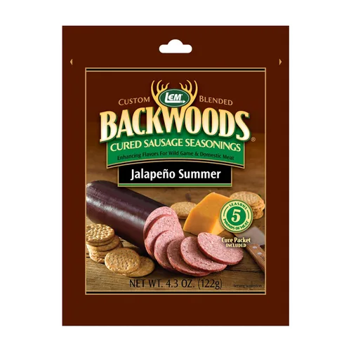 Vista 14 de LEM Products Backwoods Bratwurst – Salchicha curada con condimento, ideal para caza silvestre y carne doméstica, sazona hasta 25 libras de carne