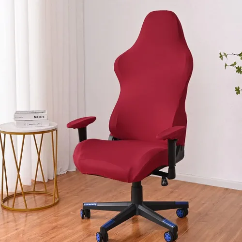 Vista 3 de DECHOUS 1 juego de fundas elásticas y lavables para silla de computadora, fundas protectoras para silla de oficina, protector para silla giratoria