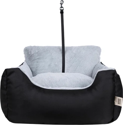Vista 5 de Best Pet Supplies Cama para Casa de Perros Alfombra para Jaula Tienda Redonda Suave de Felpa para Razas Pequeñas, Medianas y Grandes - Negro, 21 x