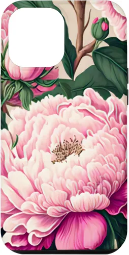 Vista 26 de Funda con diseño artístico de peonía rosa para iPhone 16