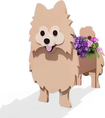 Vista 11 de Macetero de flores para perros, regalos para mujeres, bonitas macetas de PVC para perros, macetas para interiores y exteriores, maceta de jardín