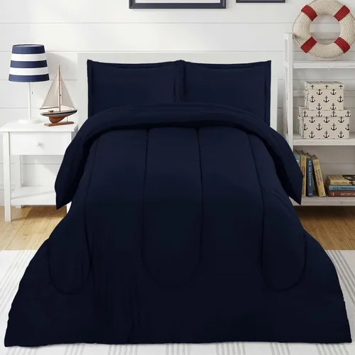 Vista 20 de Utopia Bedding - Juego de edredón reversible para todas las estaciones en negro y gris con 2 fundas de almohada, juego de ropa de cama de microfibra