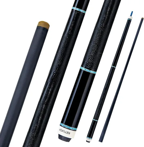Vista 10 de KONLLEN 2.0 Carbon Fiber Pool Cue, Low Deflection Pro Taper 005 AK75-blanco