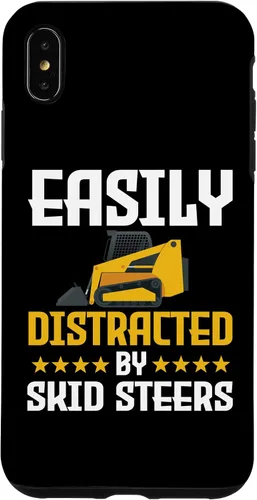 Vista 8 de Funda divertida para iPhone 12 Pro Max para maquinaria de construcción de controlador de minicargadora