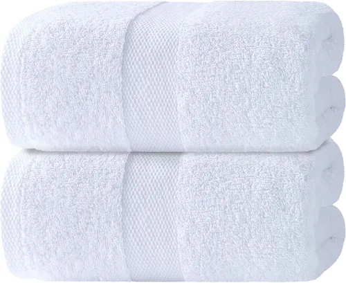 Vista 27 de Toallas de mano blancas clásicas para baño [paquete de 12] Toallas de mano de algodón a granel para gimnasio, cocina y spa, 16x27 pulgadas, toallas