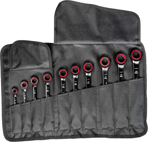 Vista 3 de Bosch Professional Juego de llaves de 10 piezas (8/10/12/13/14/15/16/17/18/0.748 in, en bolsa)