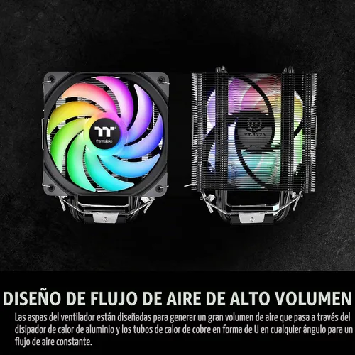 Vista 4 de Thermaltake Ventilador Cl-p105-al12sw-a Ux200 Se Retail Negro