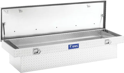 Vista 3 de UWS EC10261 Caja de herramientas de aluminio de pared pesada del camión de 63 pulgadas, tapa RigidCore