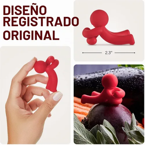 Vista 4 de Hug Doug - Soporte para cuchara y elevador de tapa para evitar que la cuchara se caiga, soporte de cuchara de silicona, soporte para cuchara
