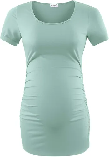 Vista 3 de Peauty Women's Maternity Side Ruched Shirts