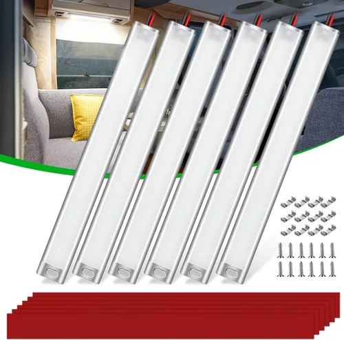 Vista 9 de CT CAPETRONIX Barra de luz LED de 12 V, 168 LED, 1700 lúmenes, 10 W, CC de 12 voltios con interruptor de encendido/apagado, para remolque de carga
