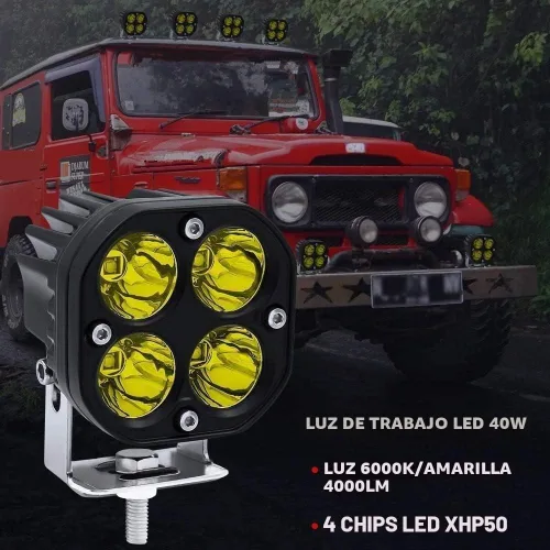 Vista 4 de Ourbest Luces puntuales, luces de cubo de conducción de 3 pulgadas para todoterreno (C, 3 pulgadas)
