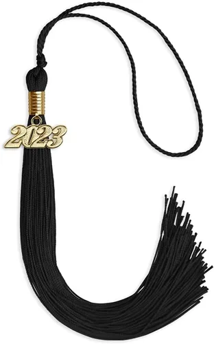 Vista 76 de Endea Graduation - Borla de un solo color con fecha dorada (Oro Antiguo, 2020)