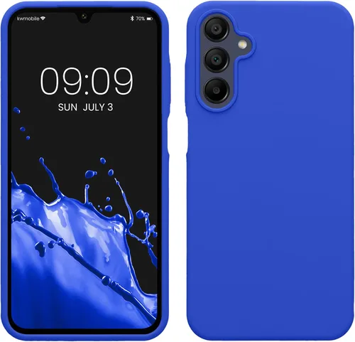 Vista 232 de kwmobile Funda Compatible con Samsung Galaxy A14 5G - Funda de teléfono de TPU y silicona con acabado suave - Verde Lima