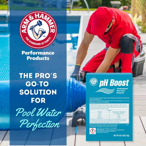Vista 8 de ARM & Hammer Cuidado profesional de piscina pH Boost, 39.6 lb (caja de 6)