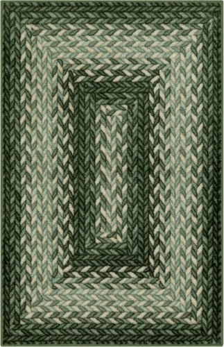 Vista 18 de Maples Rugs Marion - Alfombra bohemia con diseño trenzado, fabricada en Estados Unidos, lavable, antideslizante, para entrada, vestíbulo, cocina