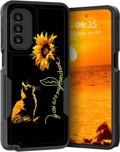 Vista 245 de para Moto G Play 4G 2024, funda de dos capas híbrida resistente y a prueba de golpes, PC duro + silicona suave protectora para Motorola Moto G Play