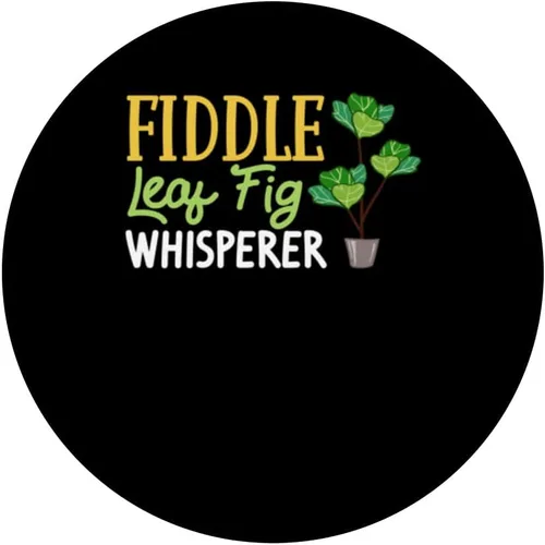 Vista 3 de Fiddle Leaf Fig Ficus Lyrata Care Tree Plant Soil Indoor PopSockets Swappable PopGrip