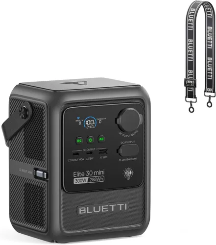 Vista 12 de BLUETTI Elite 30 V2 Estación de energía portátil 288Wh 600W LFP generador solar