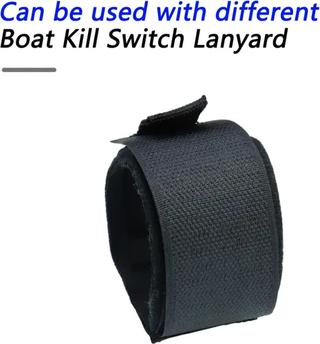 Vista 5 de Cordón para interruptor de ataque de barco, correa de muñeca flotante universal para moto acuática, reemplazo ajustable