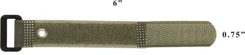 Vista 2 de Reusable Cinch Straps - tamaños variados, Verde