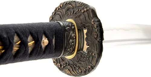 Vista 12 de Handmade Sword Espadas wakizashi samurai japonesas, prácticas, forjadas a mano, acero al carbono 1045/1095, templado calentado, espiga completa