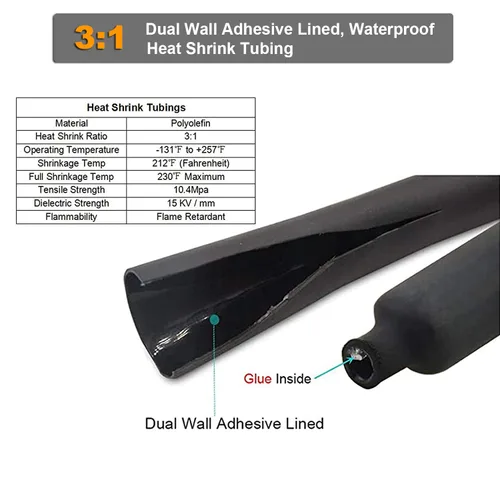 Vista 14 de TKDMR - Kit de 264 piezas de extremos de cable de batería, 132 piezas de terminales de anillo de lengüetas de cable de cobre resistentes AWG 8 6 4 2