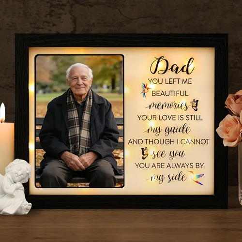 Vista 7 de Caja de sombra LED para regalos conmemorativos, regalo de condolencias en memoria de un ser querido, regalo de recuerdo por pérdida de madre, padre